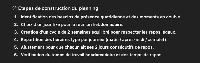 Les étaps détaillées par ChatGPT